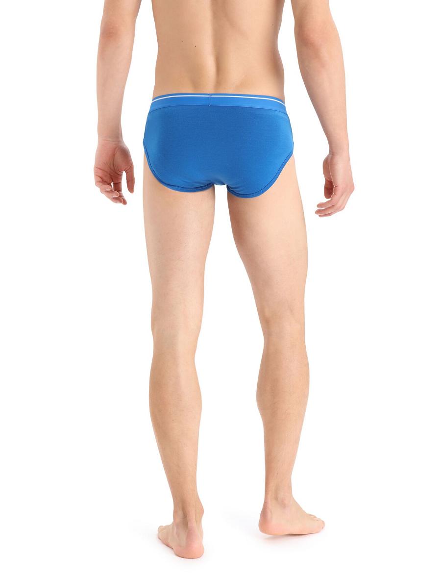 Men's Icebreaker Merino Anatomica Briefs Underwear Lazurite | CA 1651EBCX